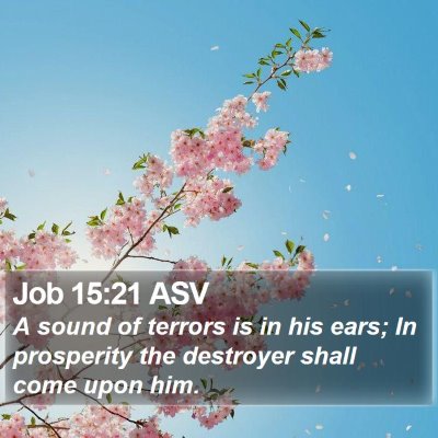 Job 15:21 ASV Bible Verse Image