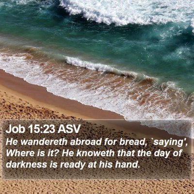 Job 15:23 ASV Bible Verse Image