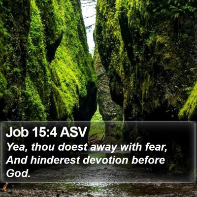 Job 15:4 ASV Bible Verse Image