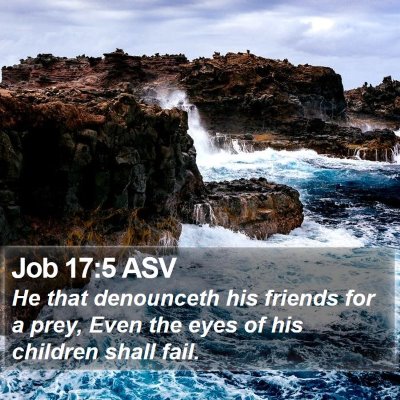 Job 17:5 ASV Bible Verse Image