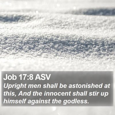 Job 17:8 ASV Bible Verse Image