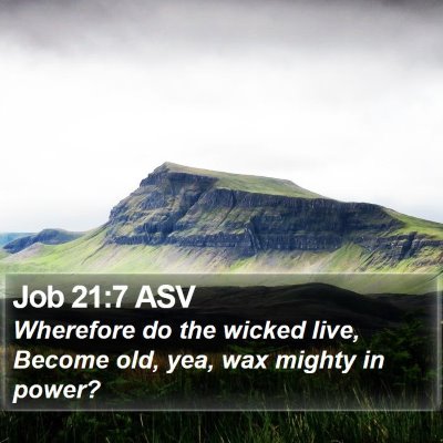 Job 21:7 ASV Bible Verse Image