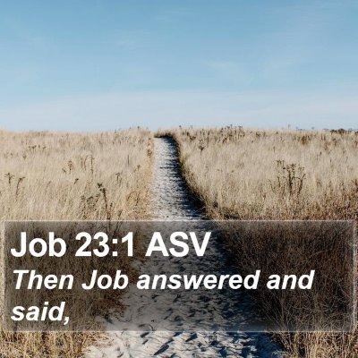 Job 23:1 ASV Bible Verse Image