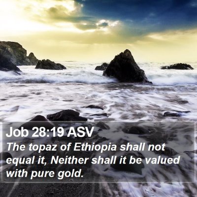 Job 28:19 ASV Bible Verse Image