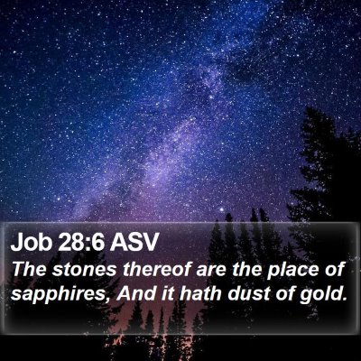 Job 28:6 ASV Bible Verse Image