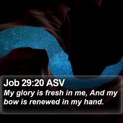 Job 29:20 ASV Bible Verse Image