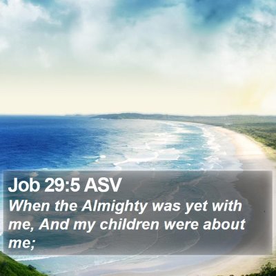 Job 29:5 ASV Bible Verse Image