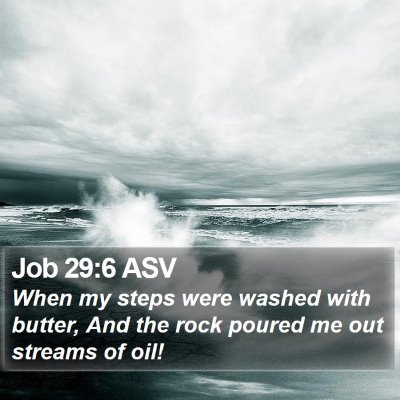 Job 29:6 ASV Bible Verse Image