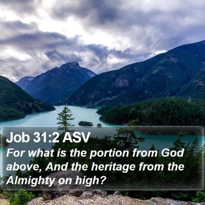 Job 31:2 ASV Bible Verse Image