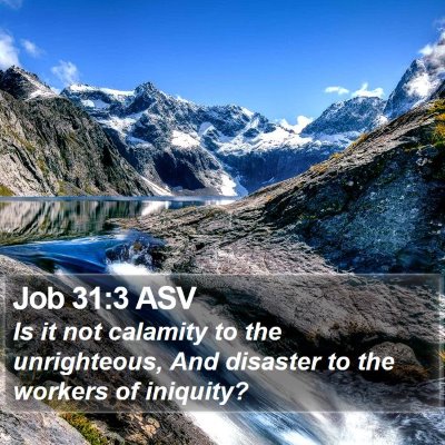 Job 31:3 ASV Bible Verse Image