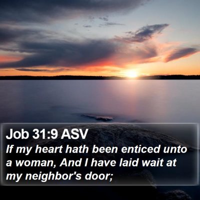 Job 31:9 ASV Bible Verse Image