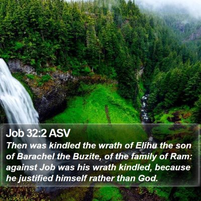 Job 32:2 ASV Bible Verse Image