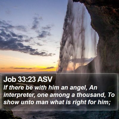 Job 33:23 ASV Bible Verse Image