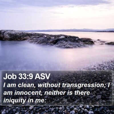 Job 33:9 ASV Bible Verse Image