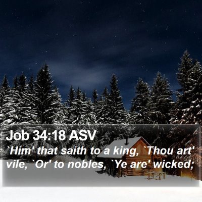 Job 34:18 ASV Bible Verse Image