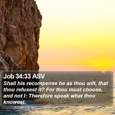 Job 34:33 ASV Bible Verse Image