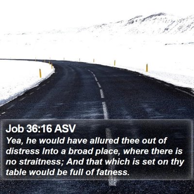 Job 36:16 ASV Bible Verse Image