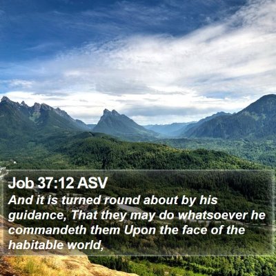 Job 37:12 ASV Bible Verse Image