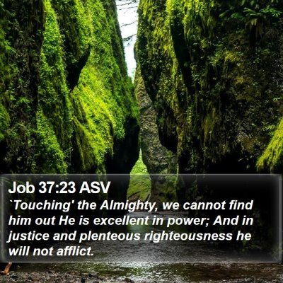 Job 37:23 ASV Bible Verse Image