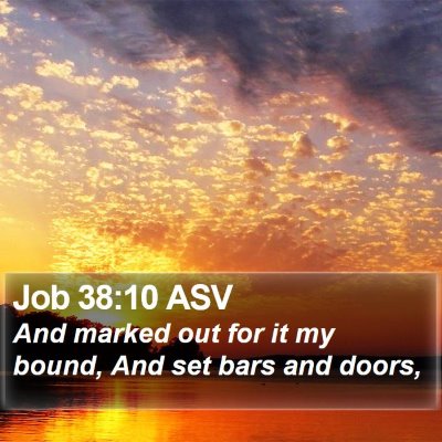 Job 38:10 ASV Bible Verse Image