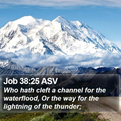 Job 38:25 ASV Bible Verse Image