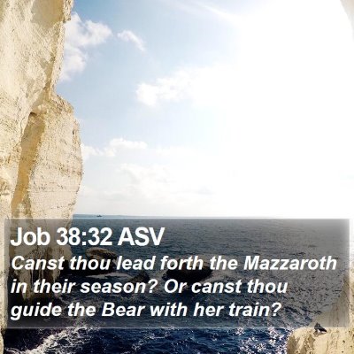 Job 38:32 ASV Bible Verse Image