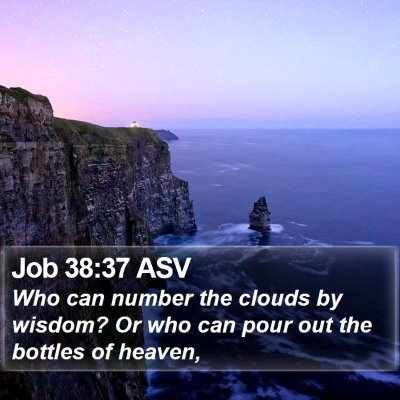 Job 38:37 ASV Bible Verse Image