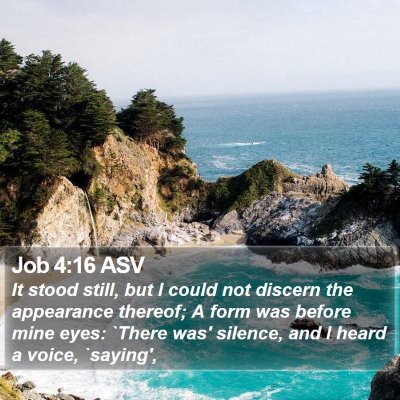 Job 4:16 ASV Bible Verse Image