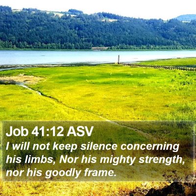 Job 41:12 ASV Bible Verse Image