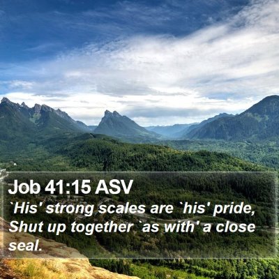 Job 41:15 ASV Bible Verse Image