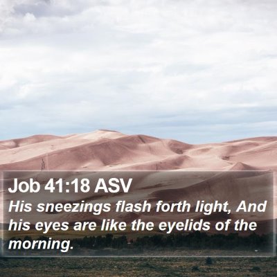 Job 41:18 ASV Bible Verse Image