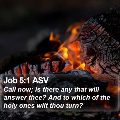 Job 5:1 ASV Bible Verse Image