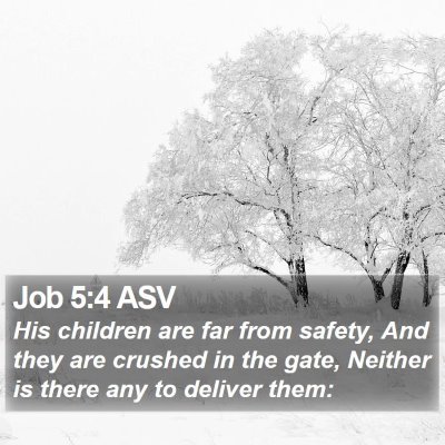 Job 5:4 ASV Bible Verse Image