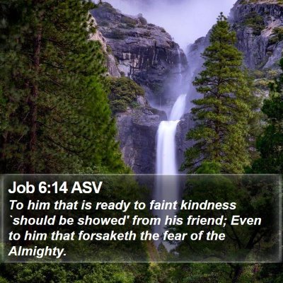 Job 6:14 ASV Bible Verse Image