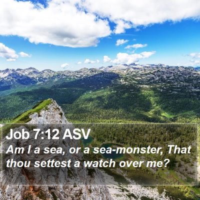 Job 7:12 ASV Bible Verse Image
