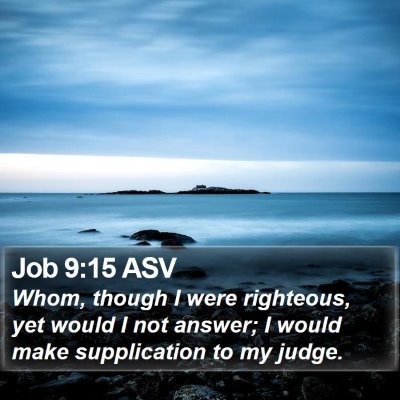 Job 9:15 ASV Bible Verse Image