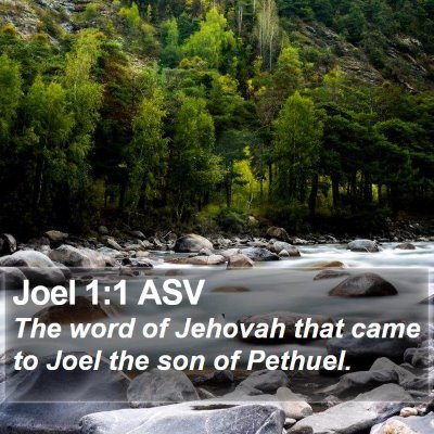 Joel 1:1 ASV Bible Verse Image