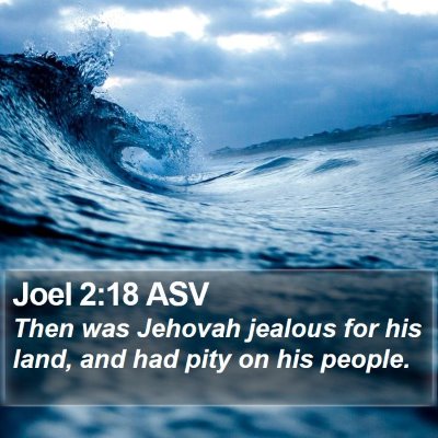 Joel 2:18 ASV Bible Verse Image