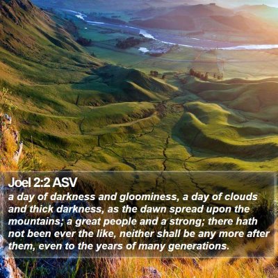 Joel 2:2 ASV Bible Verse Image