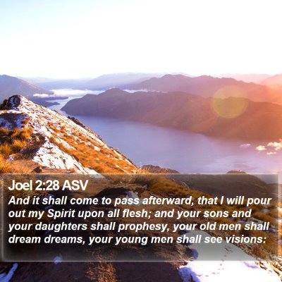 Joel 2:28 ASV Bible Verse Image
