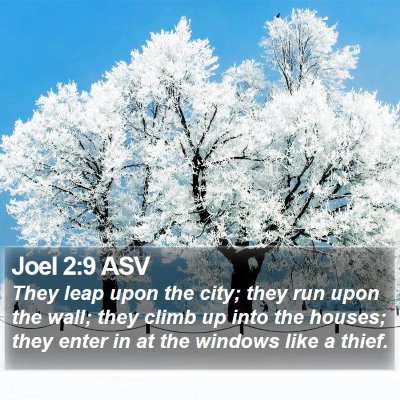 Joel 2:9 ASV Bible Verse Image