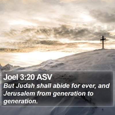 Joel 3:20 ASV Bible Verse Image