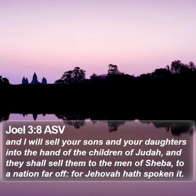 Joel 3:8 ASV Bible Verse Image