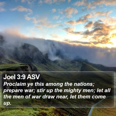 Joel 3:9 ASV Bible Verse Image