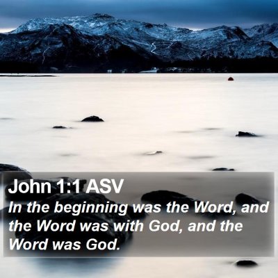 John 1:1 ASV Bible Verse Image