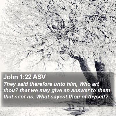 John 1:22 ASV Bible Verse Image
