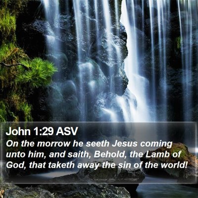 John 1:29 ASV Bible Verse Image