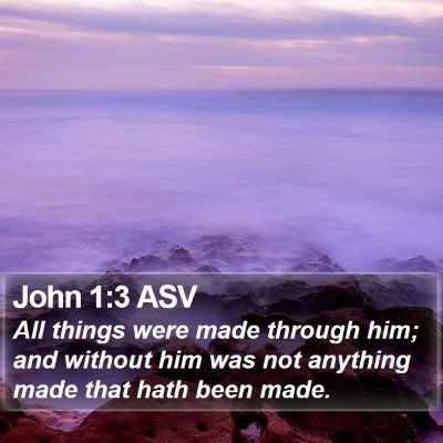 John 1:3 ASV Bible Verse Image