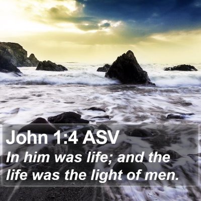 John 1:4 ASV Bible Verse Image