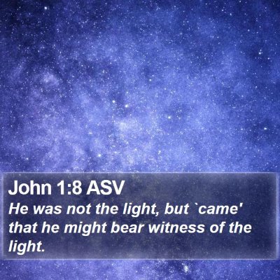John 1:8 ASV Bible Verse Image